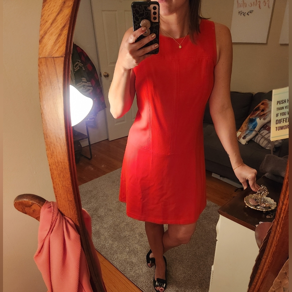 Loft red dress, 6